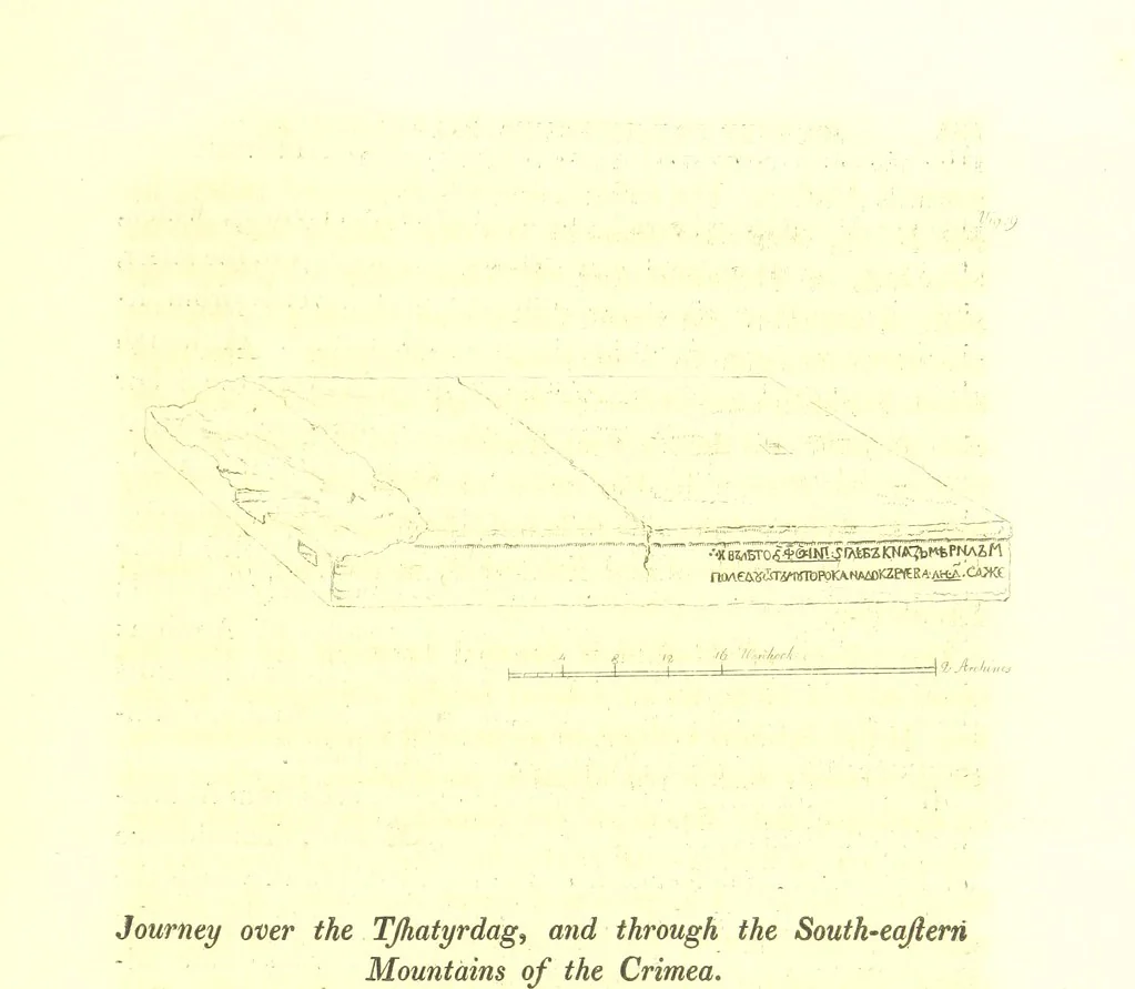 An illustration from Travels through the Southern Provinces of the Russian Empire in 1793 and 1794. Translated from the German [by F. W. Blagdon]. MS. notes, 1812, leaf 267