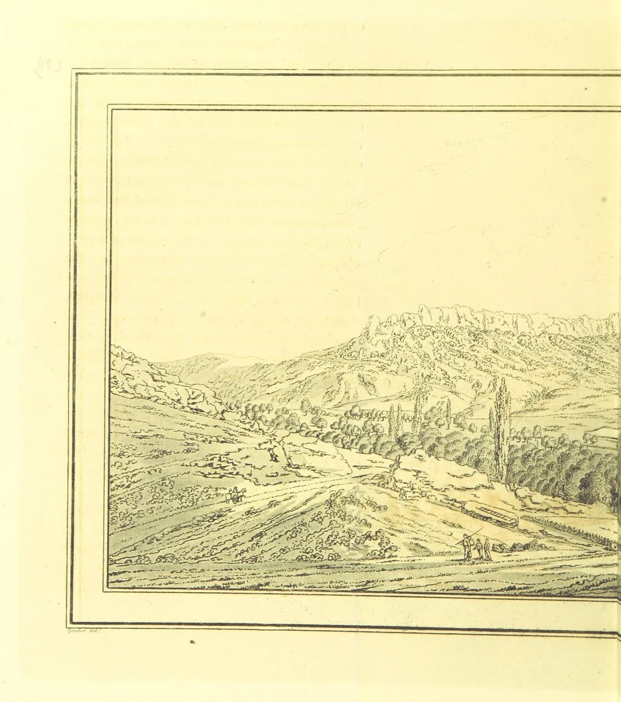 An illustration from Travels through the Southern Provinces of the Russian Empire in 1793 and 1794. Translated from the German [by F. W. Blagdon]. MS. notes, 1812, leaf 306