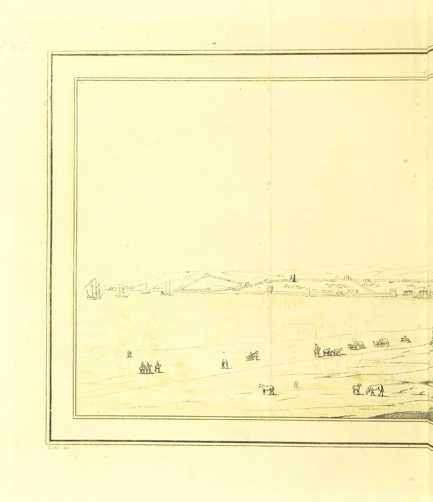 An illustration from Travels through the Southern Provinces of the Russian Empire in 1793 and 1794. Translated from the German [by F. W. Blagdon]. MS. notes, 1812, leaf 358