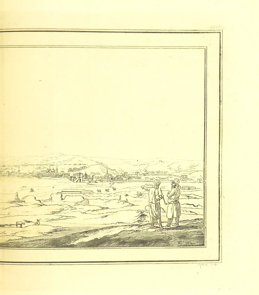 An illustration from Travels through the Southern Provinces of the Russian Empire in 1793 and 1794. Translated from the German [by F. W. Blagdon]. MS. notes, 1812, leaf 359