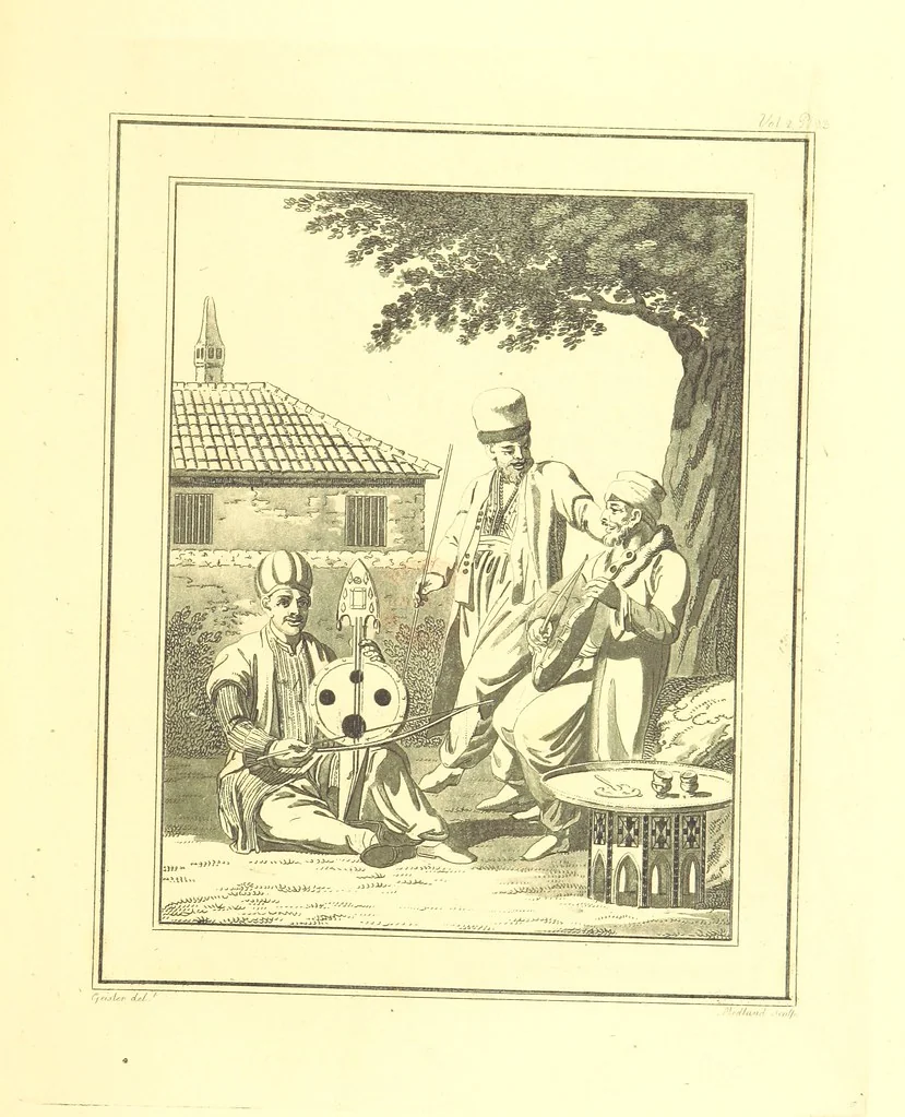 An illustration from Travels through the Southern Provinces of the Russian Empire in 1793 and 1794. Translated from the German [by F. W. Blagdon]. MS. notes, 1812, leaf 463