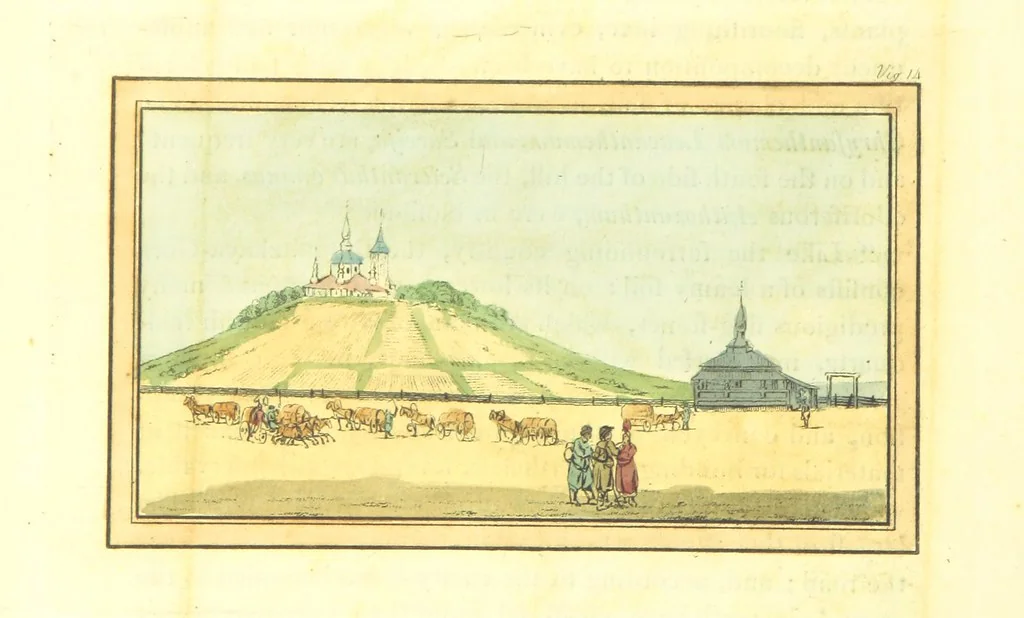 An illustration from Travels through the Southern Provinces of the Russian Empire in 1793 and 1794. Translated from the German [by F. W. Blagdon]. MS. notes, 1812, leaf 634
