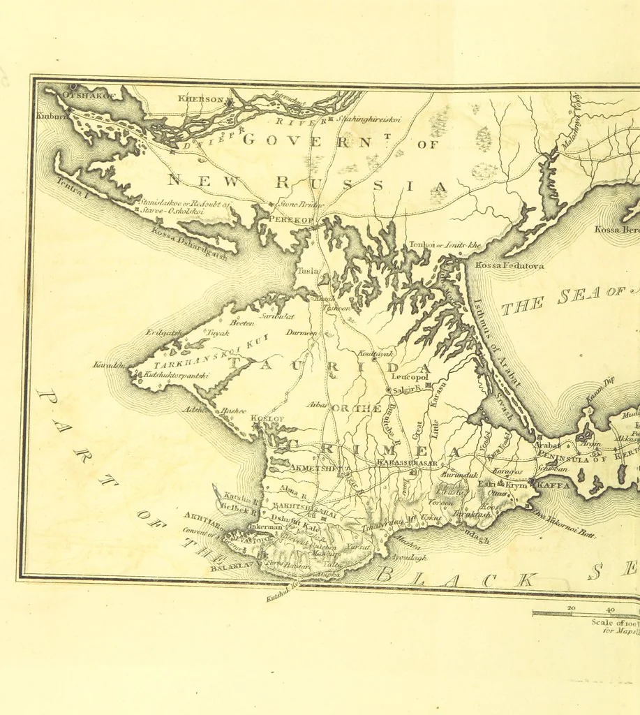 An illustration from Travels through the Southern Provinces of the Russian Empire in 1793 and 1794. Translated from the German [by F. W. Blagdon]. MS. notes, 1812, leaf 644