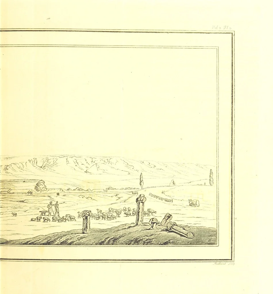 An illustration from Travels through the Southern Provinces of the Russian Empire in 1793 and 1794. Translated from the German [by F. W. Blagdon]. MS. notes, 1812, leaf 89