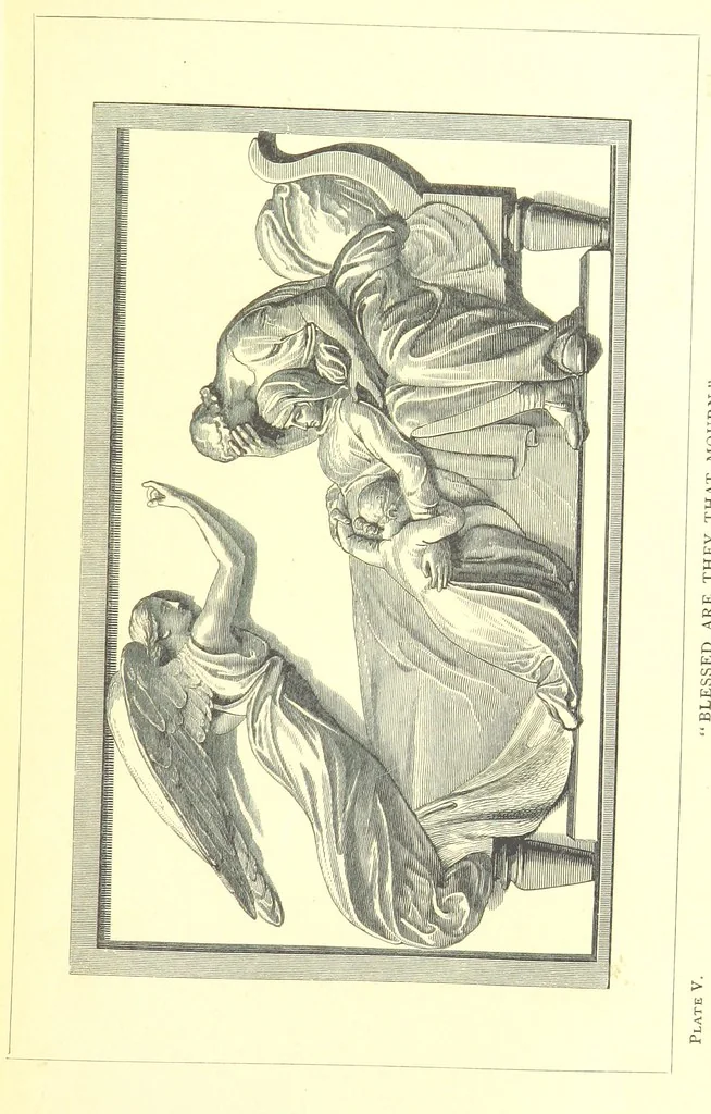 An illustration from Mottoes for Monuments, or Epitaphs selected for study or application ... Illustrated with designs by Flaxman and others, 1872, leaf 115