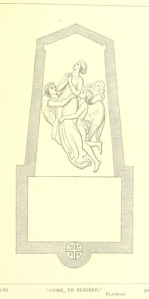 An illustration from Mottoes for Monuments, or Epitaphs selected for study or application ... Illustrated with designs by Flaxman and others, 1872, leaf 125