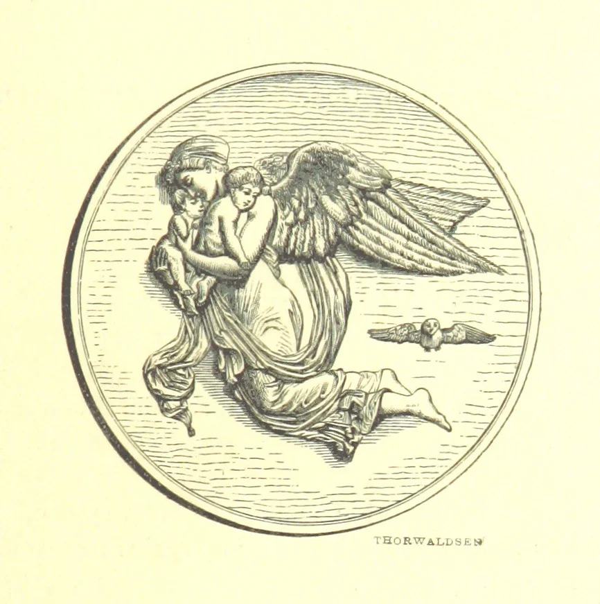 An illustration from Mottoes for Monuments, or Epitaphs selected for study or application ... Illustrated with designs by Flaxman and others, 1872, leaf 147