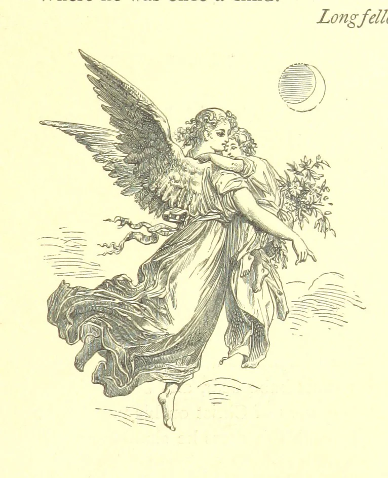 An illustration from Mottoes for Monuments, or Epitaphs selected for study or application ... Illustrated with designs by Flaxman and others, 1872, leaf 35