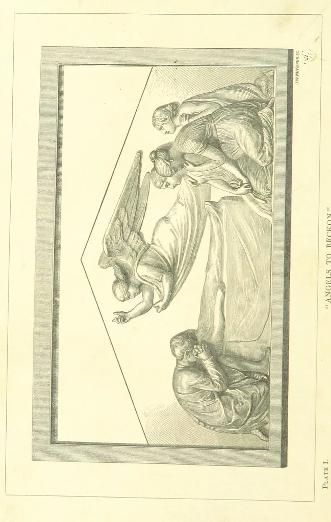 An illustration from Mottoes for Monuments, or Epitaphs selected for study or application ... Illustrated with designs by Flaxman and others, 1872, leaf 6