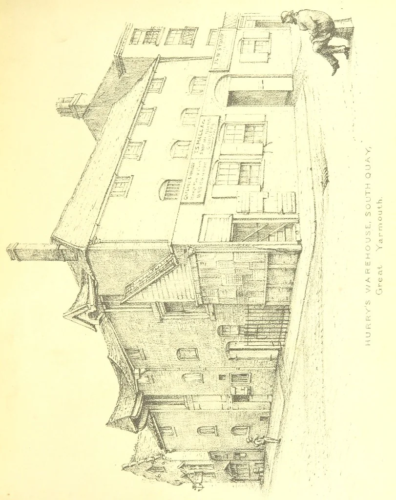 An illustration from The Perlustration of Great Yarmouth, with Gorleston and Southtown, 1872, leaf 135