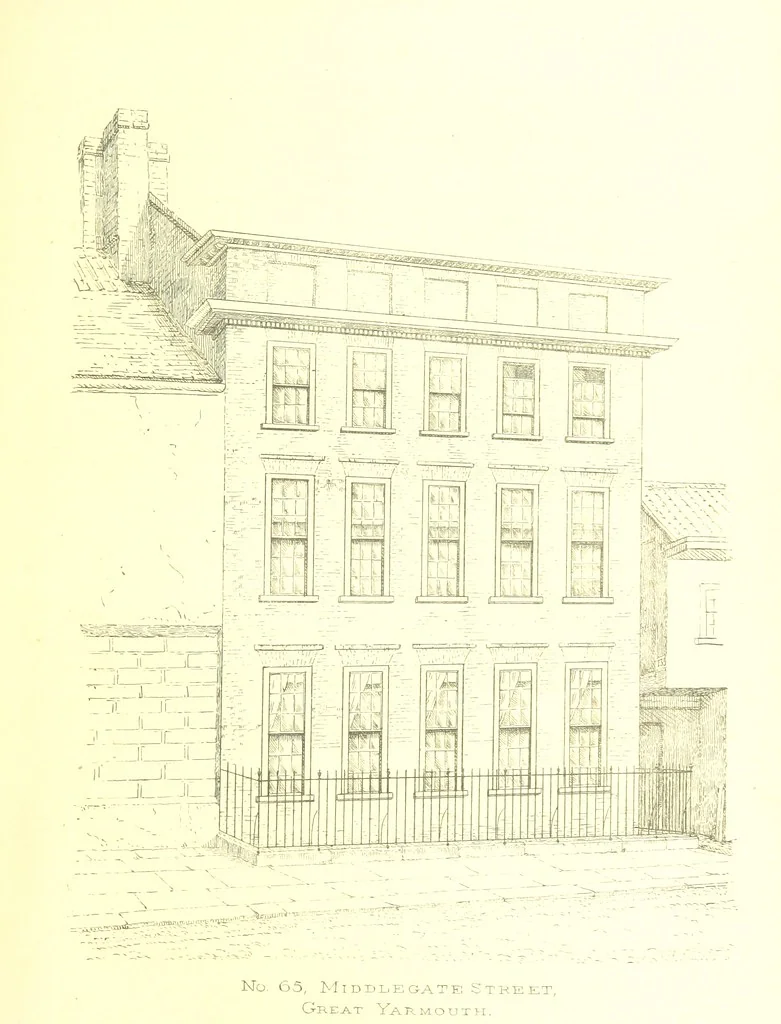 An illustration from The Perlustration of Great Yarmouth, with Gorleston and Southtown, 1872, leaf 455