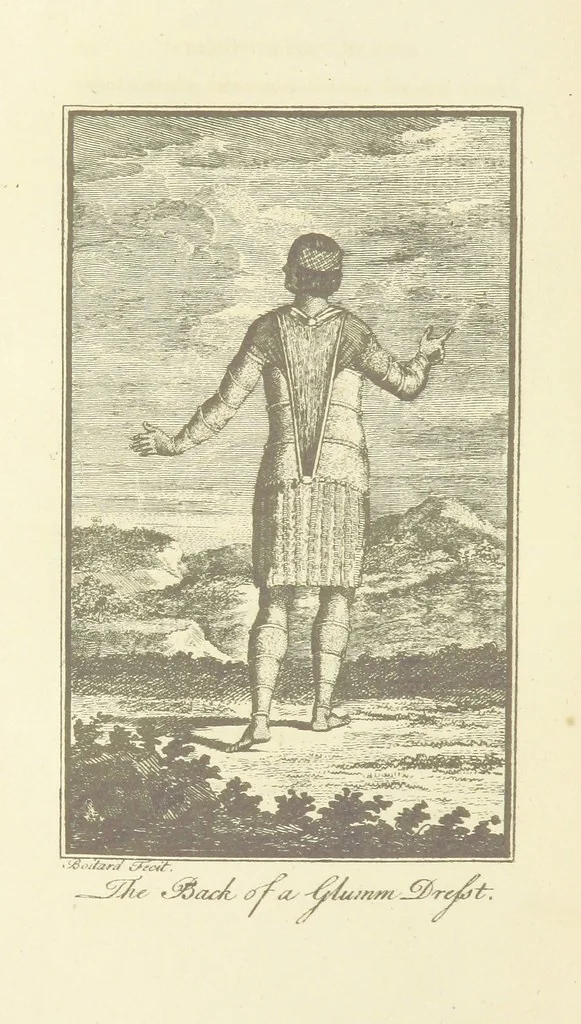 An illustration from The life and adventures of Peter Wilkins ... By R. S., a passenger in the Hector. [The author's introduction signed: R. P. i.e. Robert Paltock, 1884, leaf 244