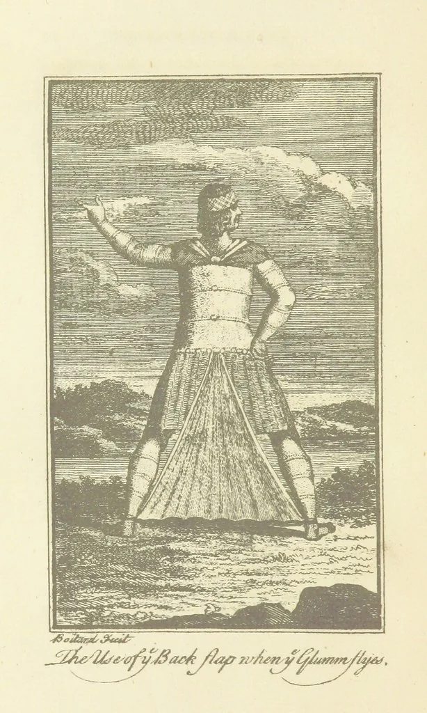 An illustration from The life and adventures of Peter Wilkins ... By R. S., a passenger in the Hector. [The author's introduction signed: R. P. i.e. Robert Paltock, 1884, leaf 250
