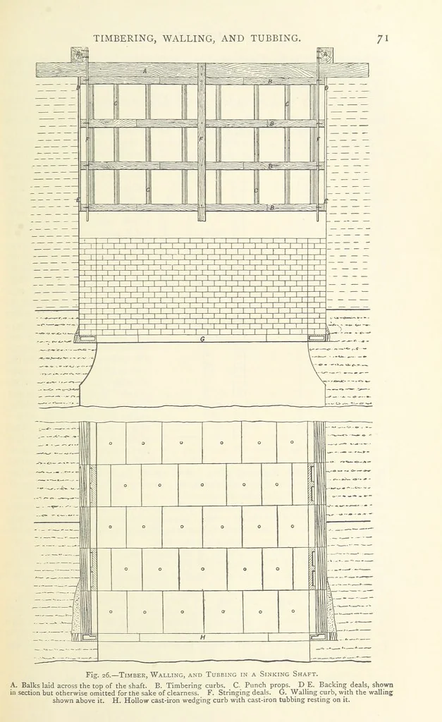 An illustration from The Colliery Manager's Handbook ... Second edition, revised, with additions, 1893, leaf 105