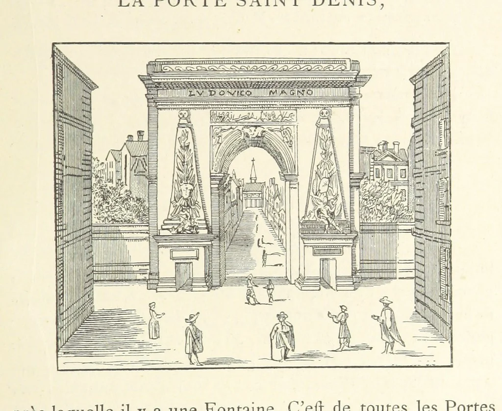 An illustration from Les Curiositez de Paris. Par M. L. R. Réimprimées d'après l'édition originale de 1716, etc. [Variously attributed to Claude Marin Saugrain and George Louis Le Rouge, but more probably by the former. Edited by Anatole de Courde de Montaiglon, 1883, leaf 117
