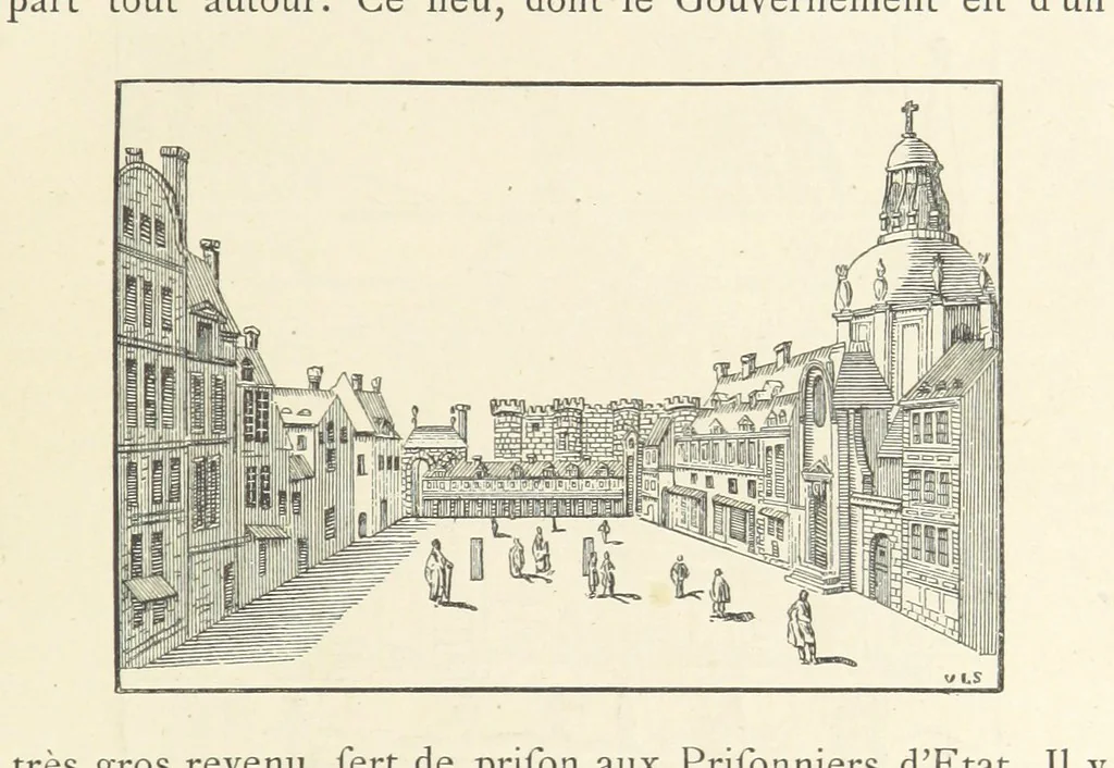 An illustration from Les Curiositez de Paris. Par M. L. R. Réimprimées d'après l'édition originale de 1716, etc. [Variously attributed to Claude Marin Saugrain and George Louis Le Rouge, but more probably by the former. Edited by Anatole de Courde de Montaiglon, 1883, leaf 159