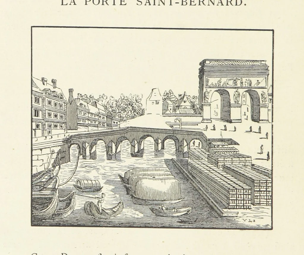 An illustration from Les Curiositez de Paris. Par M. L. R. Réimprimées d'après l'édition originale de 1716, etc. [Variously attributed to Claude Marin Saugrain and George Louis Le Rouge, but more probably by the former. Edited by Anatole de Courde de Montaiglon, 1883, leaf 190