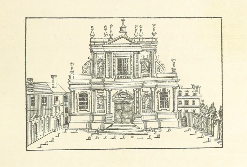An illustration from Les Curiositez de Paris. Par M. L. R. Réimprimées d'après l'édition originale de 1716, etc. [Variously attributed to Claude Marin Saugrain and George Louis Le Rouge, but more probably by the former. Edited by Anatole de Courde de Montaiglon, 1883, leaf 223