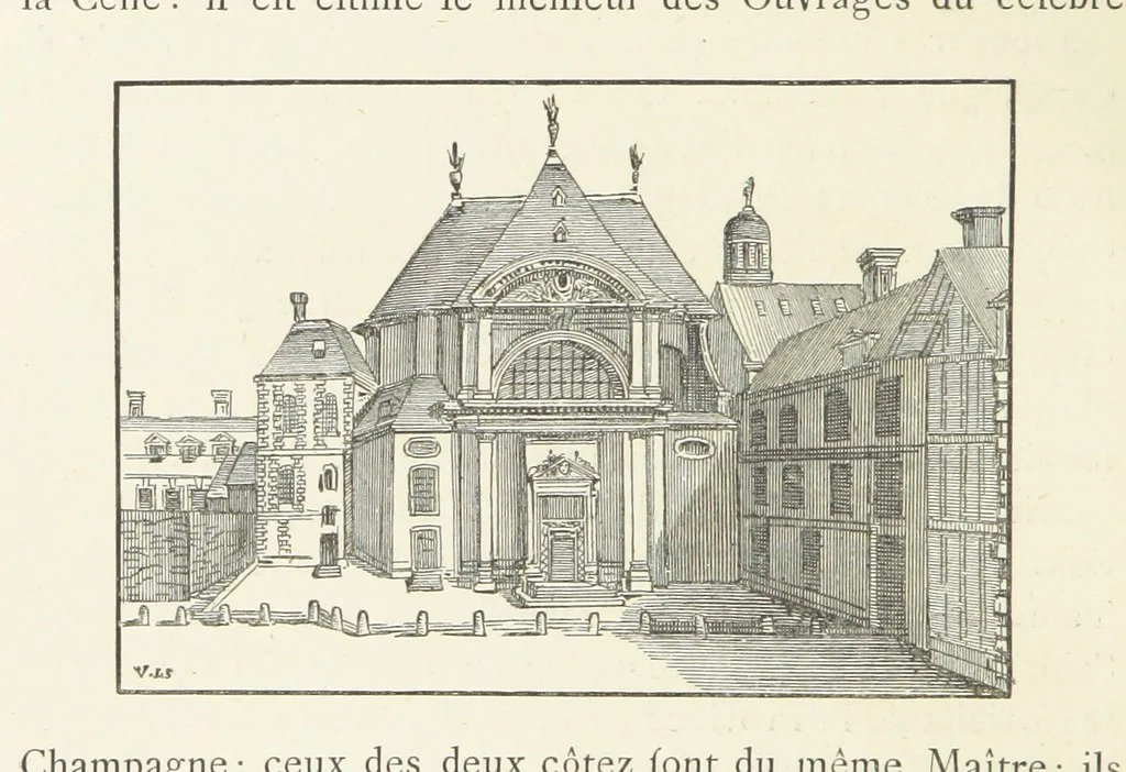 An illustration from Les Curiositez de Paris. Par M. L. R. Réimprimées d'après l'édition originale de 1716, etc. [Variously attributed to Claude Marin Saugrain and George Louis Le Rouge, but more probably by the former. Edited by Anatole de Courde de Montaiglon, 1883, leaf 236