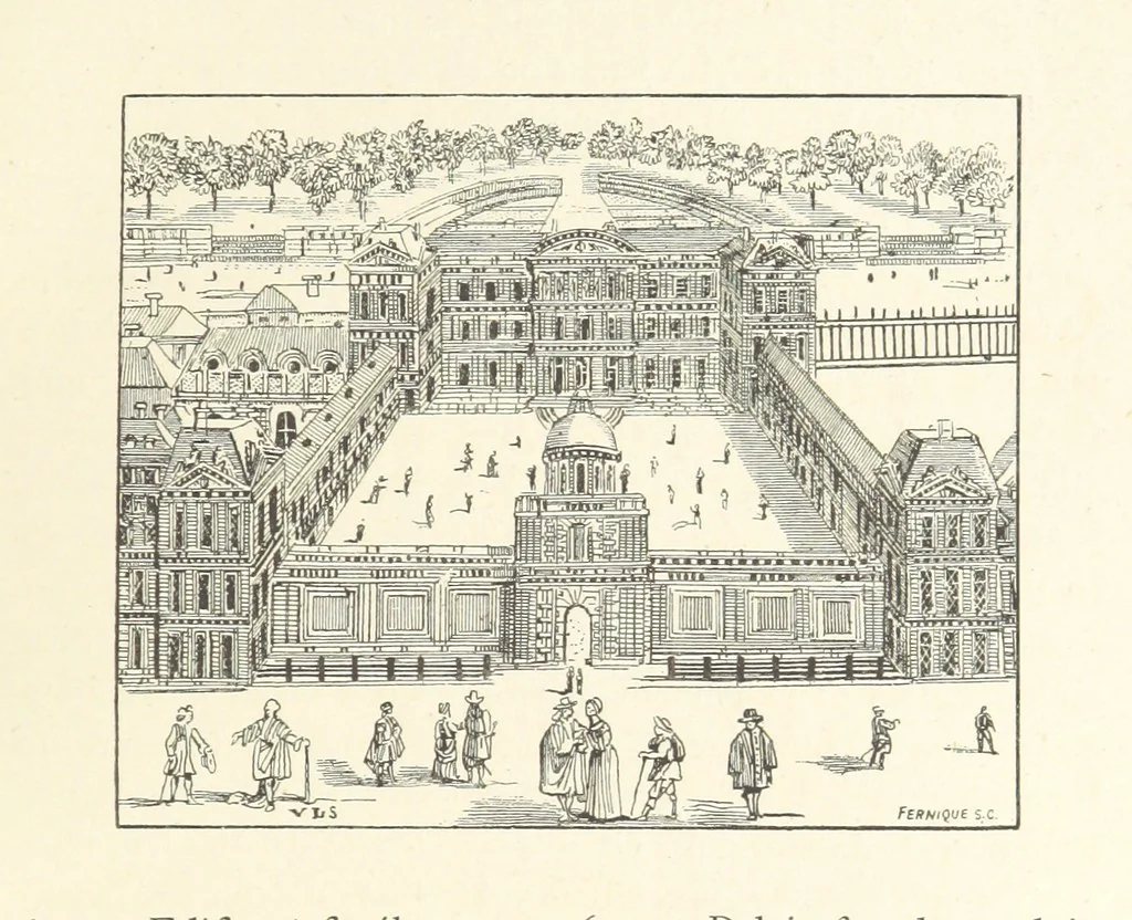 An illustration from Les Curiositez de Paris. Par M. L. R. Réimprimées d'après l'édition originale de 1716, etc. [Variously attributed to Claude Marin Saugrain and George Louis Le Rouge, but more probably by the former. Edited by Anatole de Courde de Montaiglon, 1883, leaf 259
