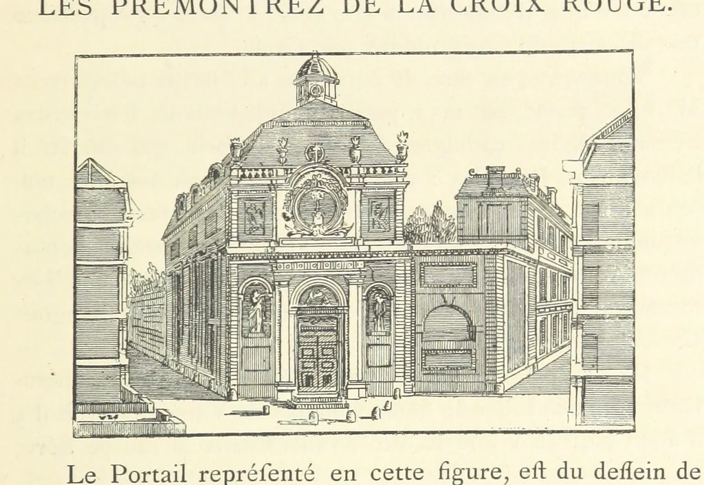 An illustration from Les Curiositez de Paris. Par M. L. R. Réimprimées d'après l'édition originale de 1716, etc. [Variously attributed to Claude Marin Saugrain and George Louis Le Rouge, but more probably by the former. Edited by Anatole de Courde de Montaiglon, 1883, leaf 279