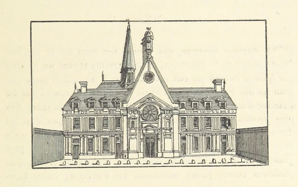 An illustration from Les Curiositez de Paris. Par M. L. R. Réimprimées d'après l'édition originale de 1716, etc. [Variously attributed to Claude Marin Saugrain and George Louis Le Rouge, but more probably by the former. Edited by Anatole de Courde de Montaiglon, 1883, leaf 281