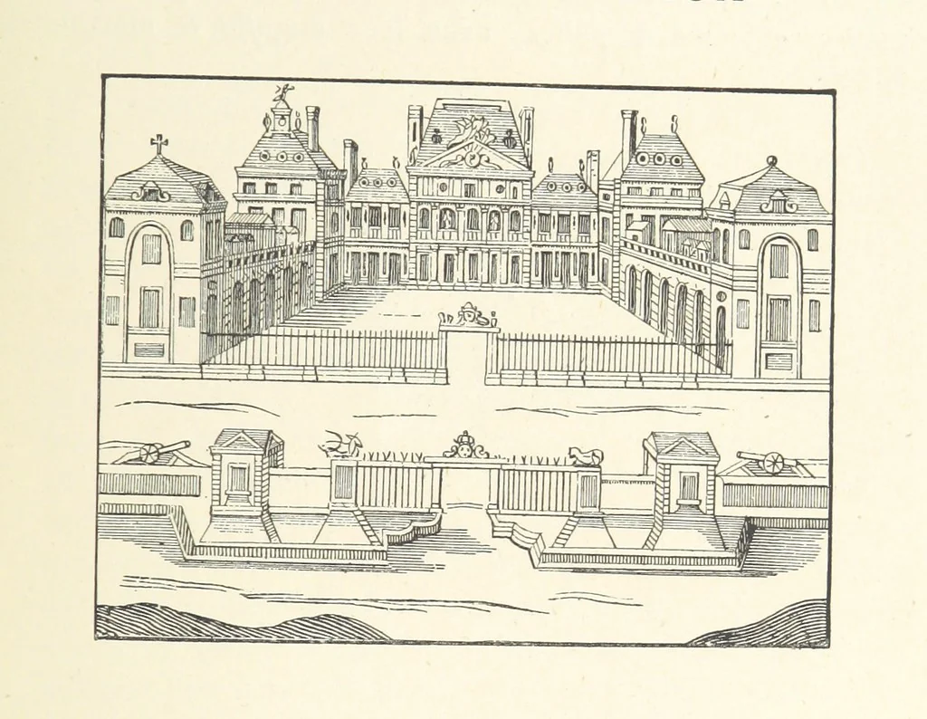 An illustration from Les Curiositez de Paris. Par M. L. R. Réimprimées d'après l'édition originale de 1716, etc. [Variously attributed to Claude Marin Saugrain and George Louis Le Rouge, but more probably by the former. Edited by Anatole de Courde de Montaiglon, 1883, leaf 379
