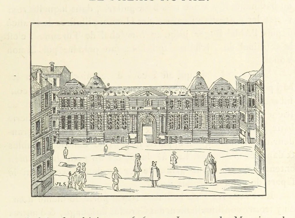 An illustration from Les Curiositez de Paris. Par M. L. R. Réimprimées d'après l'édition originale de 1716, etc. [Variously attributed to Claude Marin Saugrain and George Louis Le Rouge, but more probably by the former. Edited by Anatole de Courde de Montaiglon, 1883, leaf 79