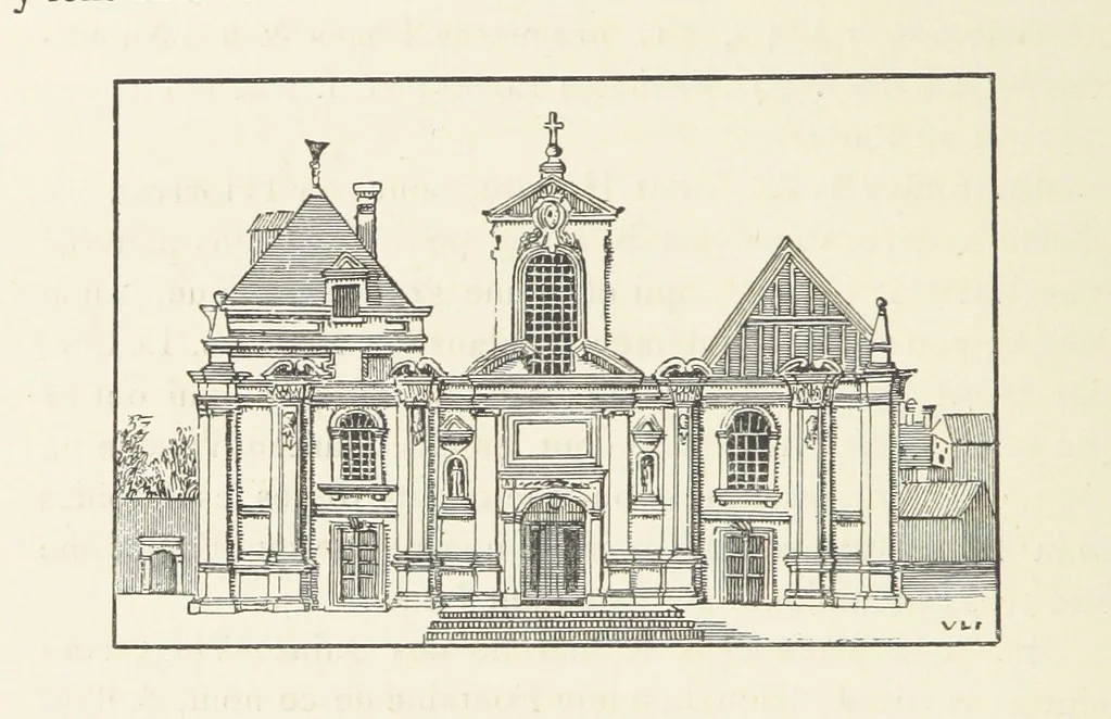 An illustration from Les Curiositez de Paris. Par M. L. R. Réimprimées d'après l'édition originale de 1716, etc. [Variously attributed to Claude Marin Saugrain and George Louis Le Rouge, but more probably by the former. Edited by Anatole de Courde de Montaiglon, 1883, leaf 82