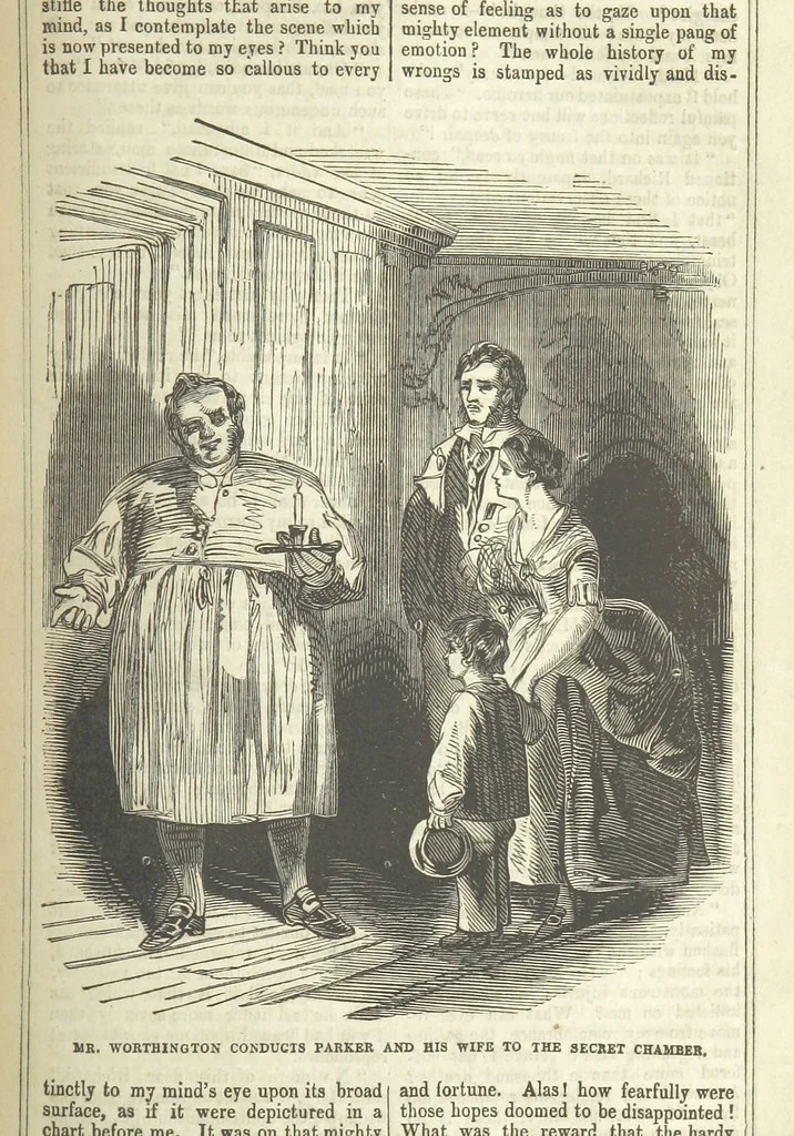 An illustration from Richard Parker, or, the Mutiny at the Nore. A romance. By the author of “Gallant Tom,” etc. [i.e. T. P. Prest, 1851, leaf 103