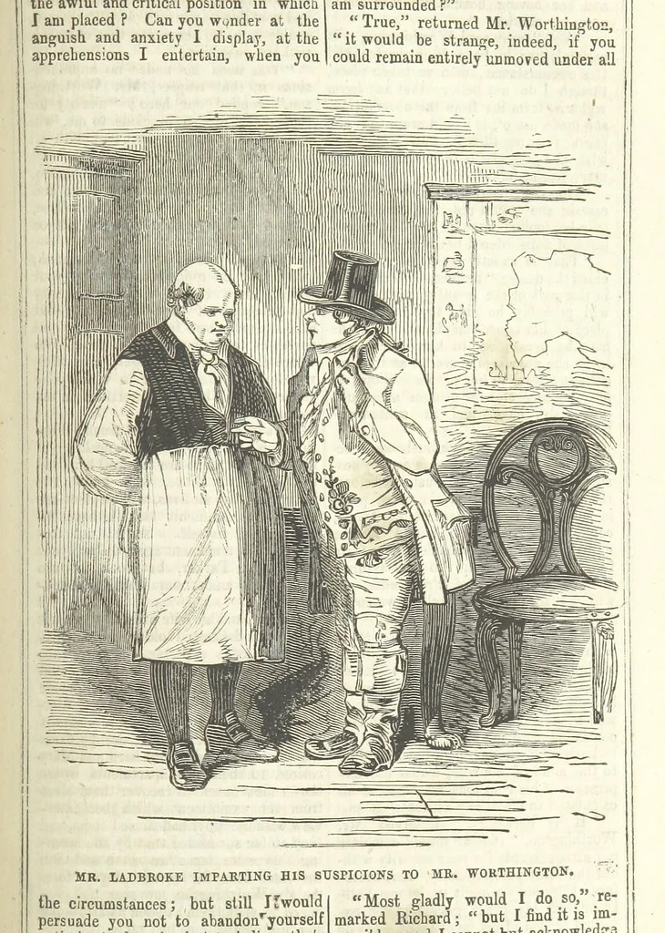 An illustration from Richard Parker, or, the Mutiny at the Nore. A romance. By the author of “Gallant Tom,” etc. [i.e. T. P. Prest, 1851, leaf 119