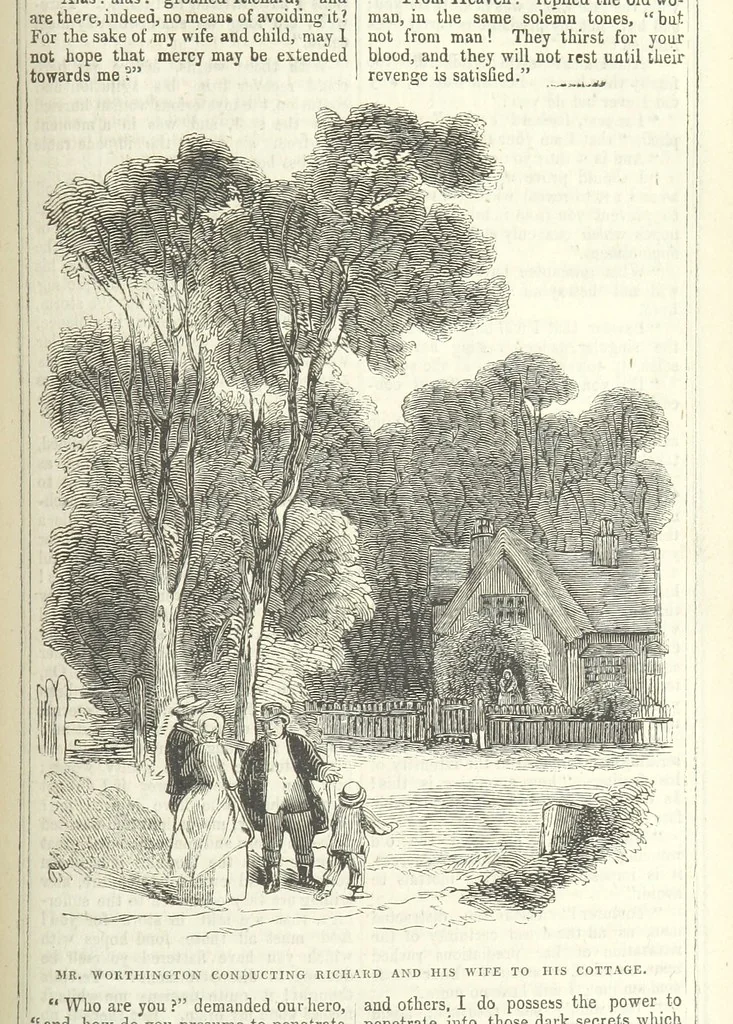 An illustration from Richard Parker, or, the Mutiny at the Nore. A romance. By the author of “Gallant Tom,” etc. [i.e. T. P. Prest, 1851, leaf 143
