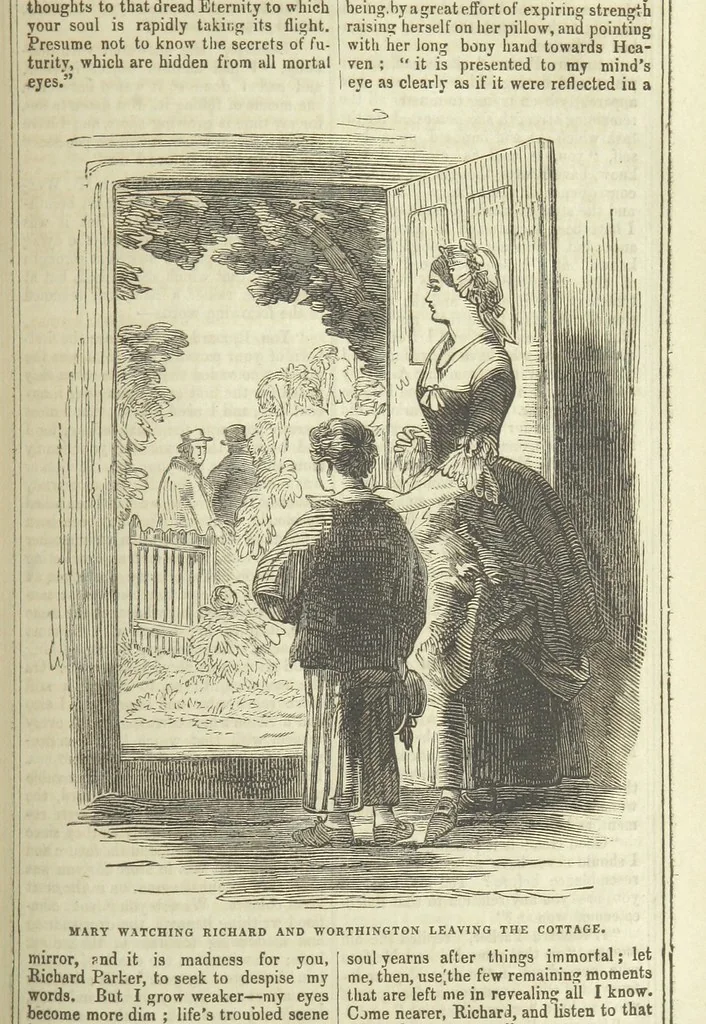 An illustration from Richard Parker, or, the Mutiny at the Nore. A romance. By the author of “Gallant Tom,” etc. [i.e. T. P. Prest, 1851, leaf 151
