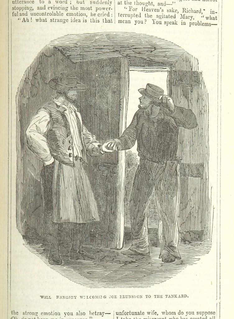 An illustration from Richard Parker, or, the Mutiny at the Nore. A romance. By the author of “Gallant Tom,” etc. [i.e. T. P. Prest, 1851, leaf 175