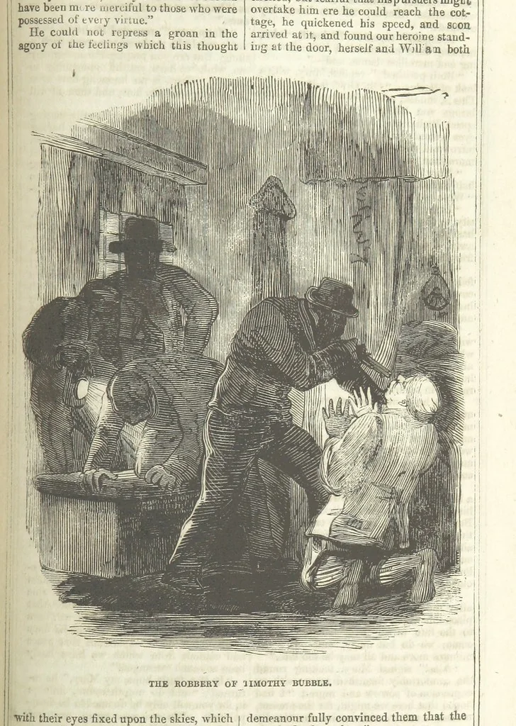 An illustration from Richard Parker, or, the Mutiny at the Nore. A romance. By the author of “Gallant Tom,” etc. [i.e. T. P. Prest, 1851, leaf 191