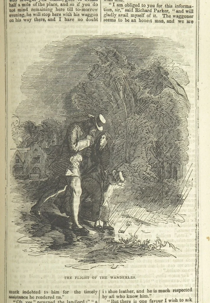An illustration from Richard Parker, or, the Mutiny at the Nore. A romance. By the author of “Gallant Tom,” etc. [i.e. T. P. Prest, 1851, leaf 231