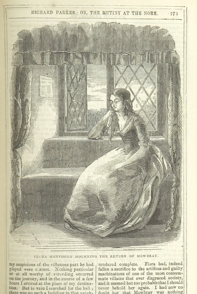 An illustration from Richard Parker, or, the Mutiny at the Nore. A romance. By the author of “Gallant Tom,” etc. [i.e. T. P. Prest, 1851, leaf 287