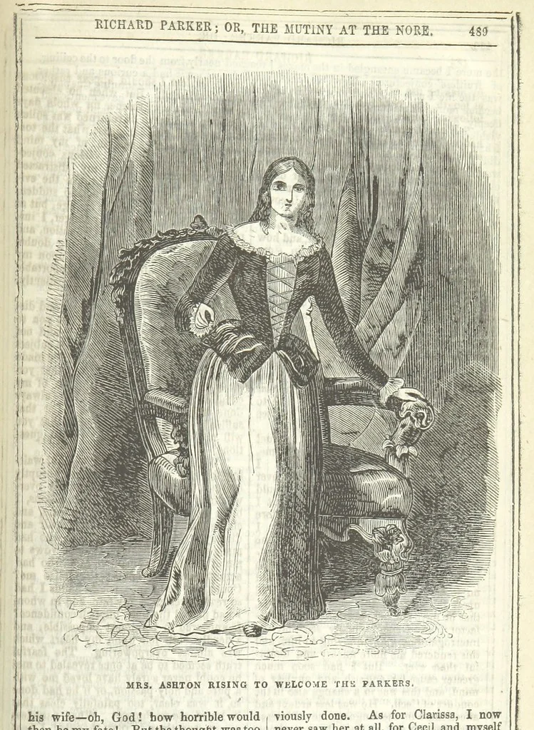 An illustration from Richard Parker, or, the Mutiny at the Nore. A romance. By the author of “Gallant Tom,” etc. [i.e. T. P. Prest, 1851, leaf 503