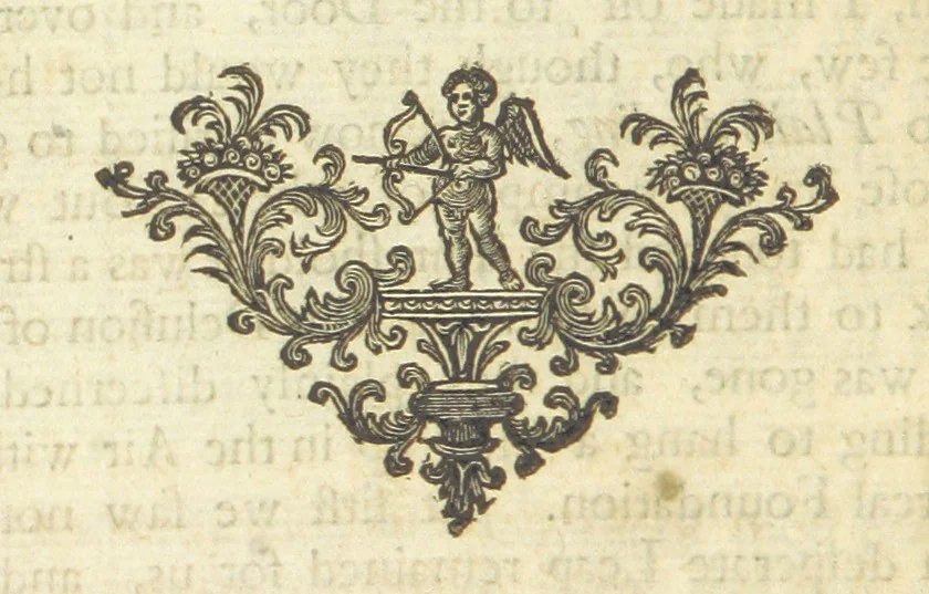 An illustration from Poems on several occasions ... Published [with a dedication, in verse] by Mr. Pope. (Visions [in prose], published in the Spectators, etc.), 1722, leaf 206