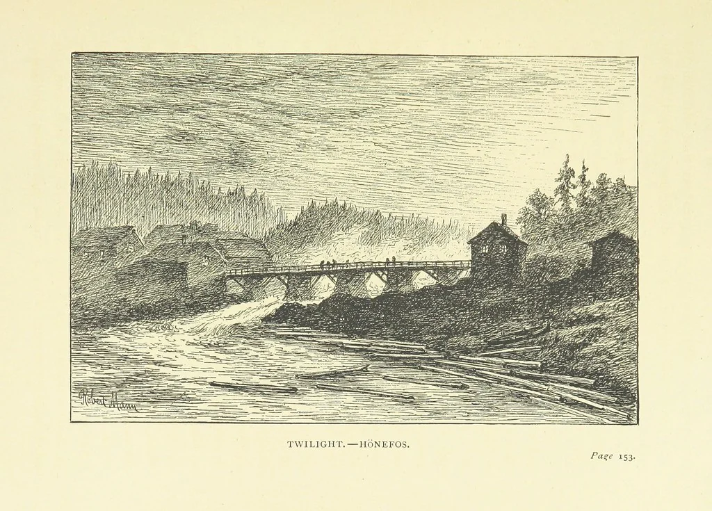 An illustration from Children in Norway; or, Holiday on the Ekeberg. A book for boys and girls. By Pater. ... With ... drawings, etc, 1884, leaf 185