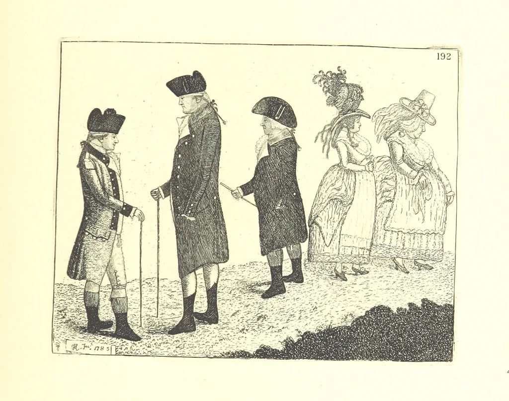 An illustration from A series of original Portraits and Caricature Etchings by ... J. Kay; ... with biographical sketches and illustrative anecdotes. [Edited by H. P, 1877, leaf 113