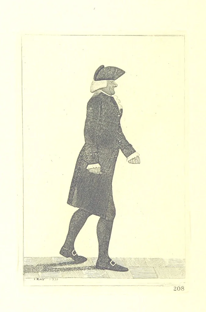 An illustration from A series of original Portraits and Caricature Etchings by ... J. Kay; ... with biographical sketches and illustrative anecdotes. [Edited by H. P, 1877, leaf 198
