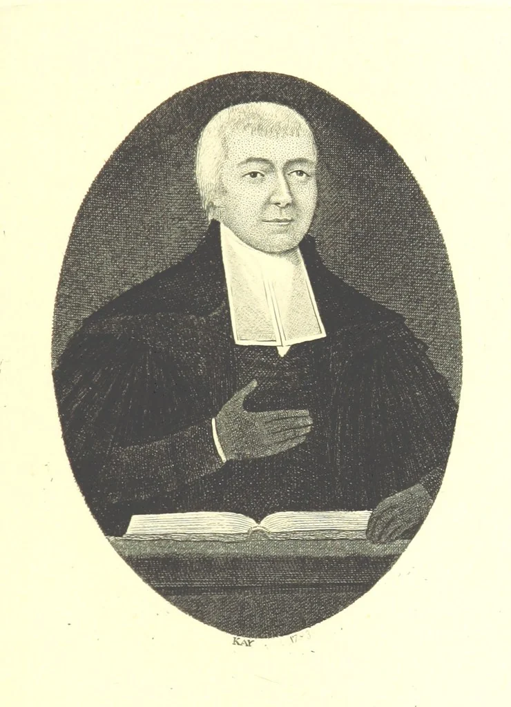 An illustration from A series of original Portraits and Caricature Etchings by ... J. Kay; ... with biographical sketches and illustrative anecdotes. [Edited by H. P, 1877, leaf 269