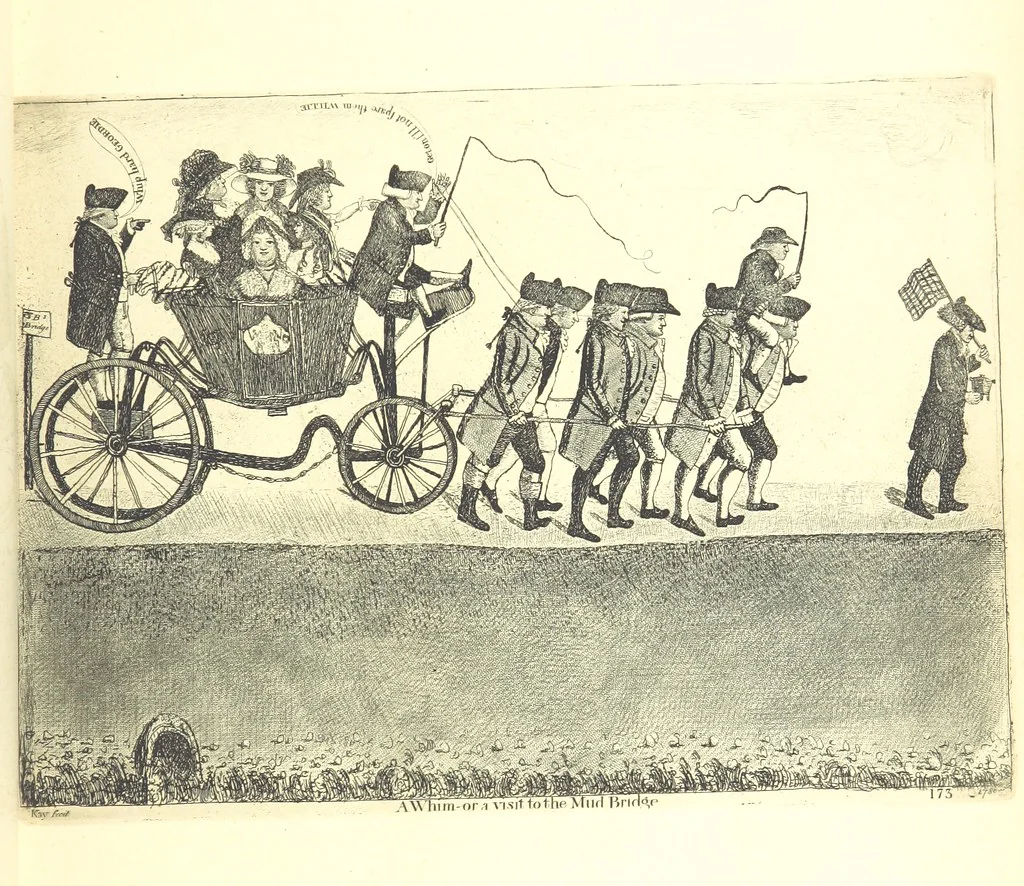 An illustration from A series of original Portraits and Caricature Etchings by ... J. Kay; ... with biographical sketches and illustrative anecdotes. [Edited by H. P, 1877, leaf 27