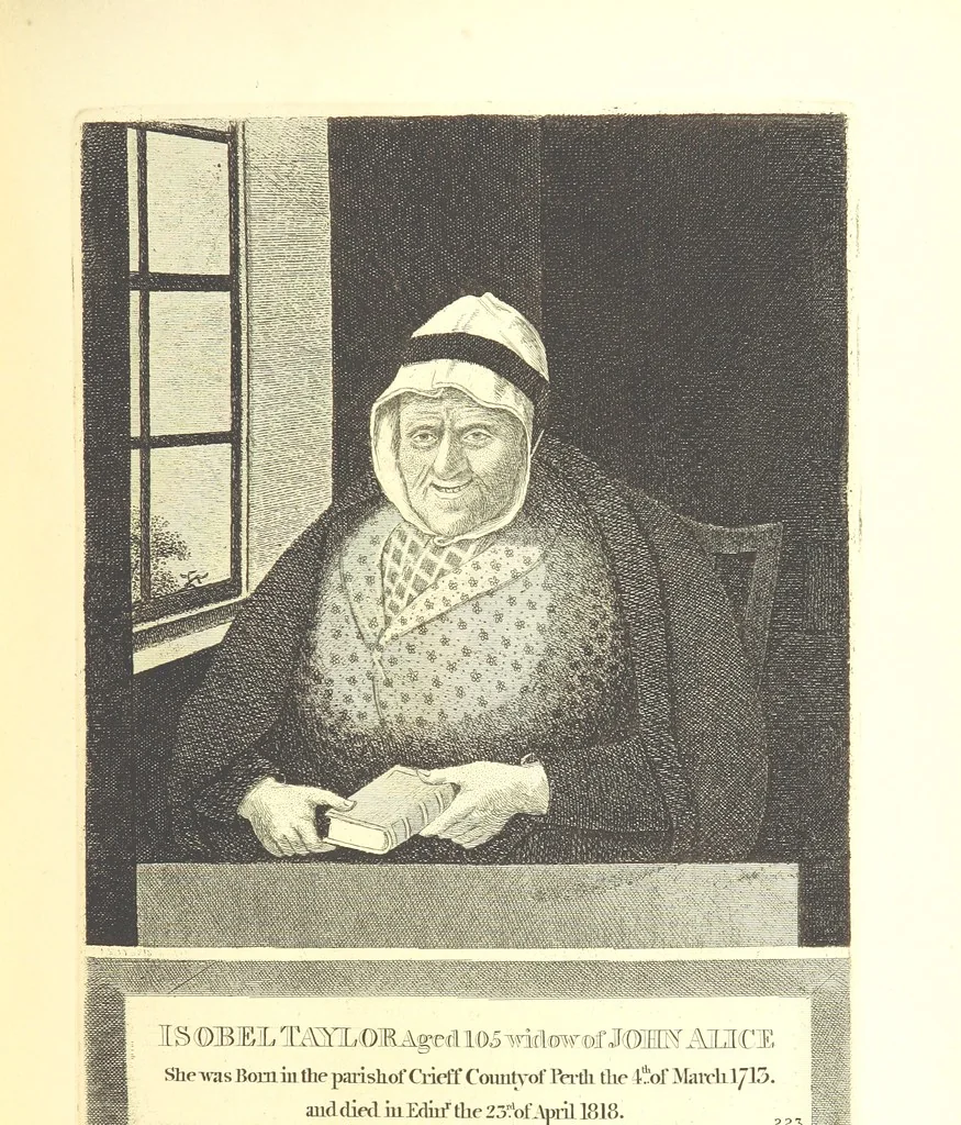 An illustration from A series of original Portraits and Caricature Etchings by ... J. Kay; ... with biographical sketches and illustrative anecdotes. [Edited by H. P, 1877, leaf 273