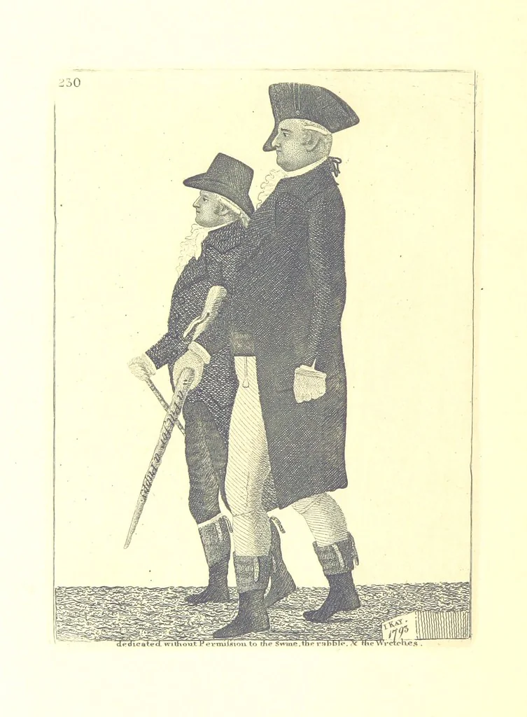 An illustration from A series of original Portraits and Caricature Etchings by ... J. Kay; ... with biographical sketches and illustrative anecdotes. [Edited by H. P, 1877, leaf 300