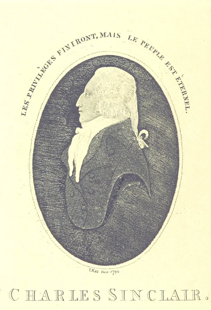 An illustration from A series of original Portraits and Caricature Etchings by ... J. Kay; ... with biographical sketches and illustrative anecdotes. [Edited by H. P, 1877, leaf 338