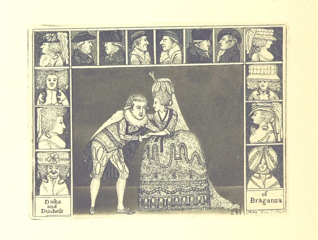 An illustration from A series of original Portraits and Caricature Etchings by ... J. Kay; ... with biographical sketches and illustrative anecdotes. [Edited by H. P, 1877, leaf 358