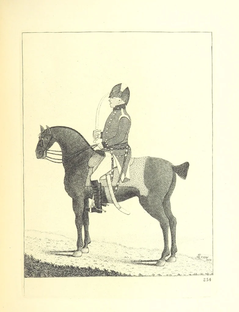 An illustration from A series of original Portraits and Caricature Etchings by ... J. Kay; ... with biographical sketches and illustrative anecdotes. [Edited by H. P, 1877, leaf 435