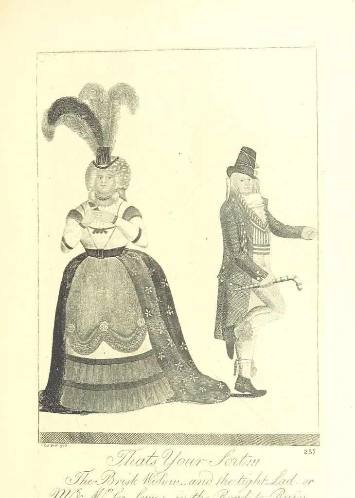 An illustration from A series of original Portraits and Caricature Etchings by ... J. Kay; ... with biographical sketches and illustrative anecdotes. [Edited by H. P, 1877, leaf 445